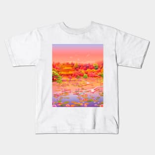 Kinkaku-Ji, the Temple of the Golden Pavilion Kids T-Shirt